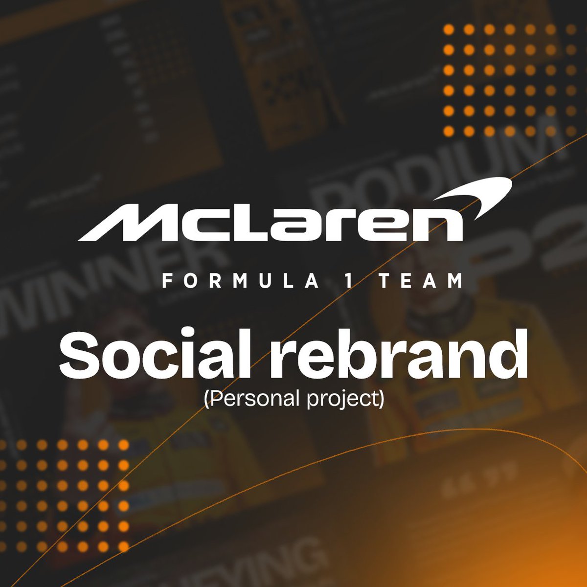 🟠 McLaren F1 Social rebrand 🏁

🎨 Personal project offering a new perspective on the reigning constructors' champions' social media output.

Any feedback appreciated, check it out here, cheers!

🔗behance.net/gallery/231942…