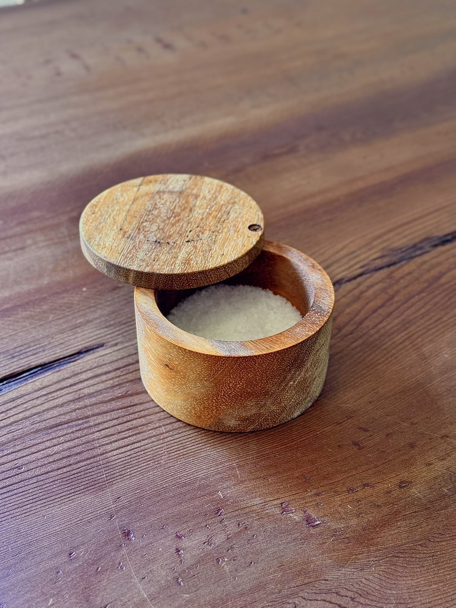 My best quality-of-life hack for home cooks is *two* salt cellars: one for your dining room table, one next to your stove. Game changer.