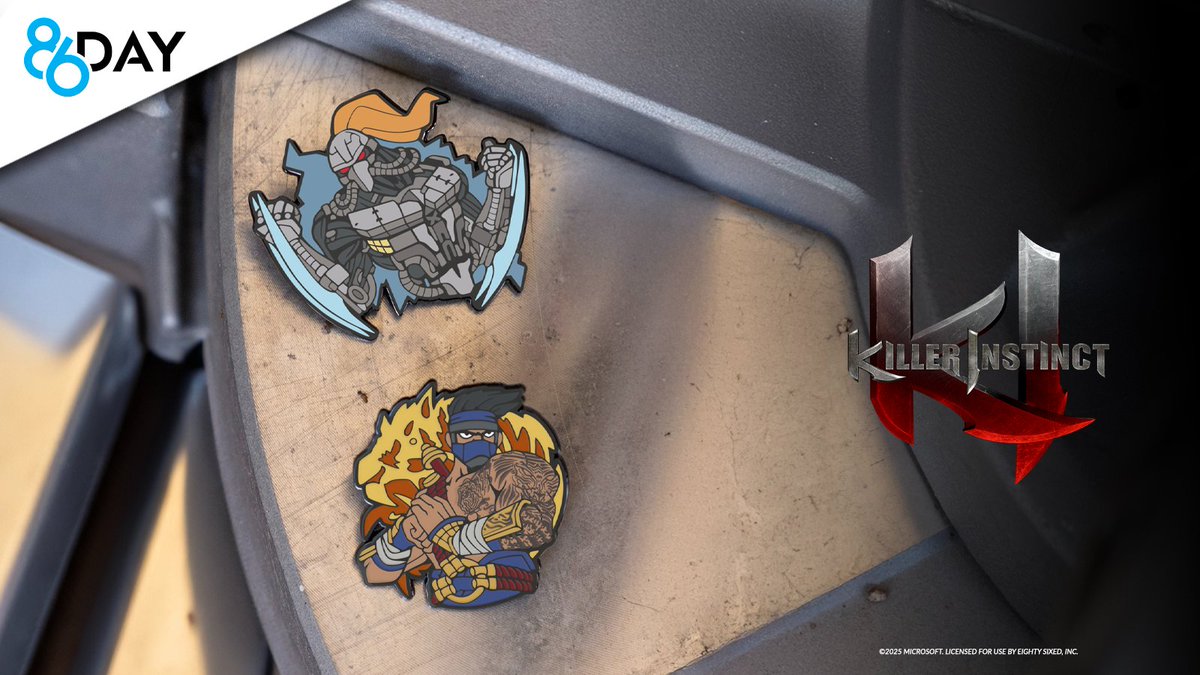 Eighty Sixed (@eightysixed) on Twitter photo Whether you're team Fulgore or team Jago, these limited edition <a href="/KillerInstinct/">Killer Instinct</a> pins hit hard.
Built for the fans who’ve been here since the arcade and the ones just getting started. Get yours for just $8.00 each during our Eight Sixed Day event while supplies last! Whether you're team Fulgore or team Jago, these limited edition <a href="/KillerInstinct/">Killer Instinct</a> pins hit hard.
Built for the fans who’ve been here since the arcade and the ones just getting started. Get yours for just $8.00 each during our Eight Sixed Day event while supplies last!