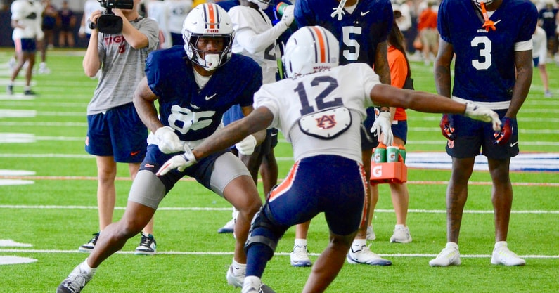 BMattAU's tweet photo. Hugh Freeze awarded scholarships to walk-ons Cam’Ron King and Paul Thompson Jr. during fall camp.

“That’s always so exciting and also hurts some because if you look at it … there are really four guys that are so deserving.”

https://t.co/CUqXultc1G via @on3 https://t.co/1RbVoSX4XP
