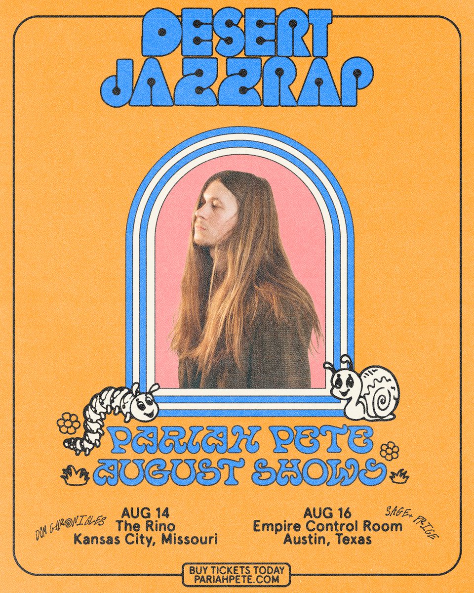 WE’RE TAKING OFF 🛫

Kansas City &amp; Austin next week!

Tix at pariahpete.com 🧡