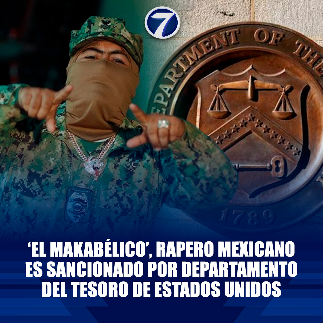 Noti7Guatemala's tweet image. ¿Quién es "El Makabélico", el #rapero mexicano sancionado por el Departamento del Tesoro de #EstadosUnidos? 
➡ bit.ly/4mr6o0J