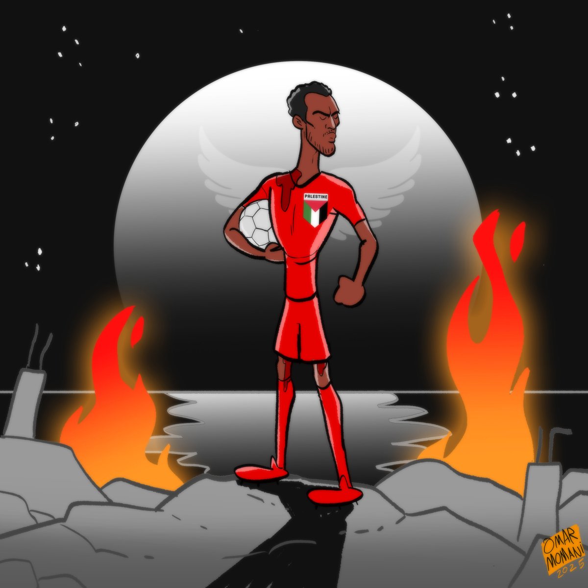 سليمان عبيد، الملقب بـ بيليه فلسطين، ارتدى قميص المنتخب الفلسطيني ودافع عن ألوانه في الملاعب… وقتلته قوات الاحتلال الإسرائيلي واستشهد في غزة أثناء انتظاره للمساعدات الإنسانية 💔 🇵🇸
Suleiman Obeid, nicknamed the Pelé of Palestine, proudly wore the Palestinian national team