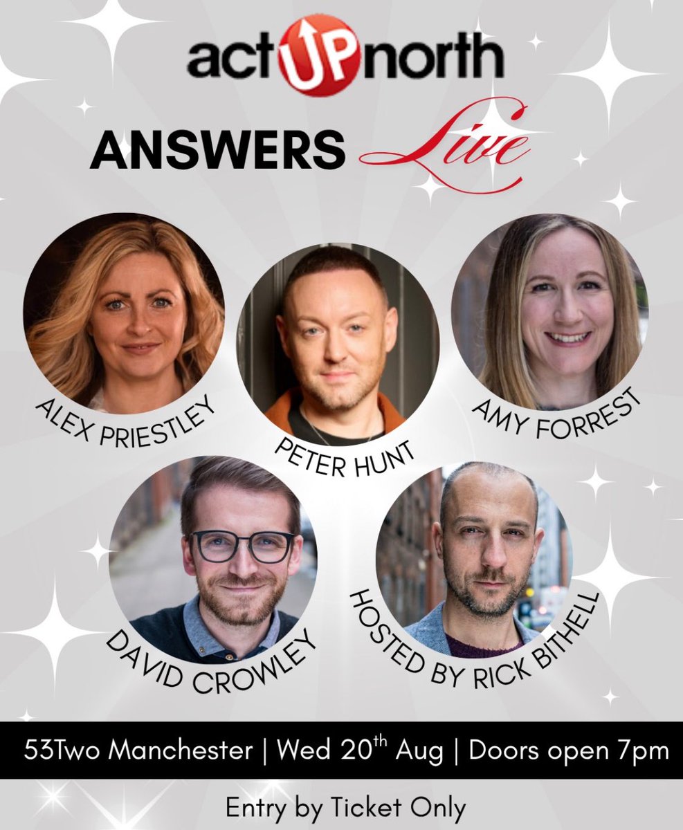 ActUpNorth's tweet photo. After a fantastic evening in Liverpool we're bringing our ActUpNorth Answers Live Event to Manchester.

Entry to this event is FREE for current students so check those inboxes now for your exclusive access code! 

Entry via ticket only! https://t.co/mRA1pO5IRF