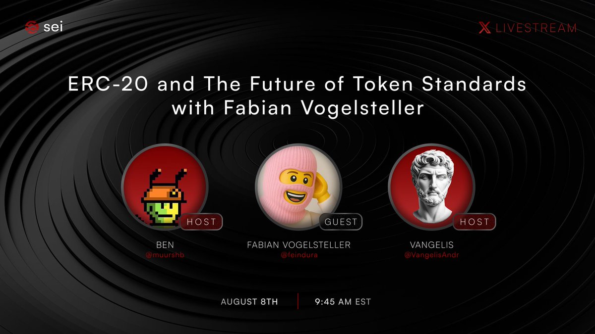What is ERC-20 and why do token standards matter?

The author of the ERC-20 himself, <a href="/feindura/">Fabian Vogelsteller</a>, can answer that.

"ERC-20 and The Future of Token Standards" with Fabian Vogelsteller, <a href="/muurshb/">Ben ($/acc)</a> and <a href="/VangelisAndr/">Vangelis</a>

Livestreamed here on Friday, 9:45am ET
