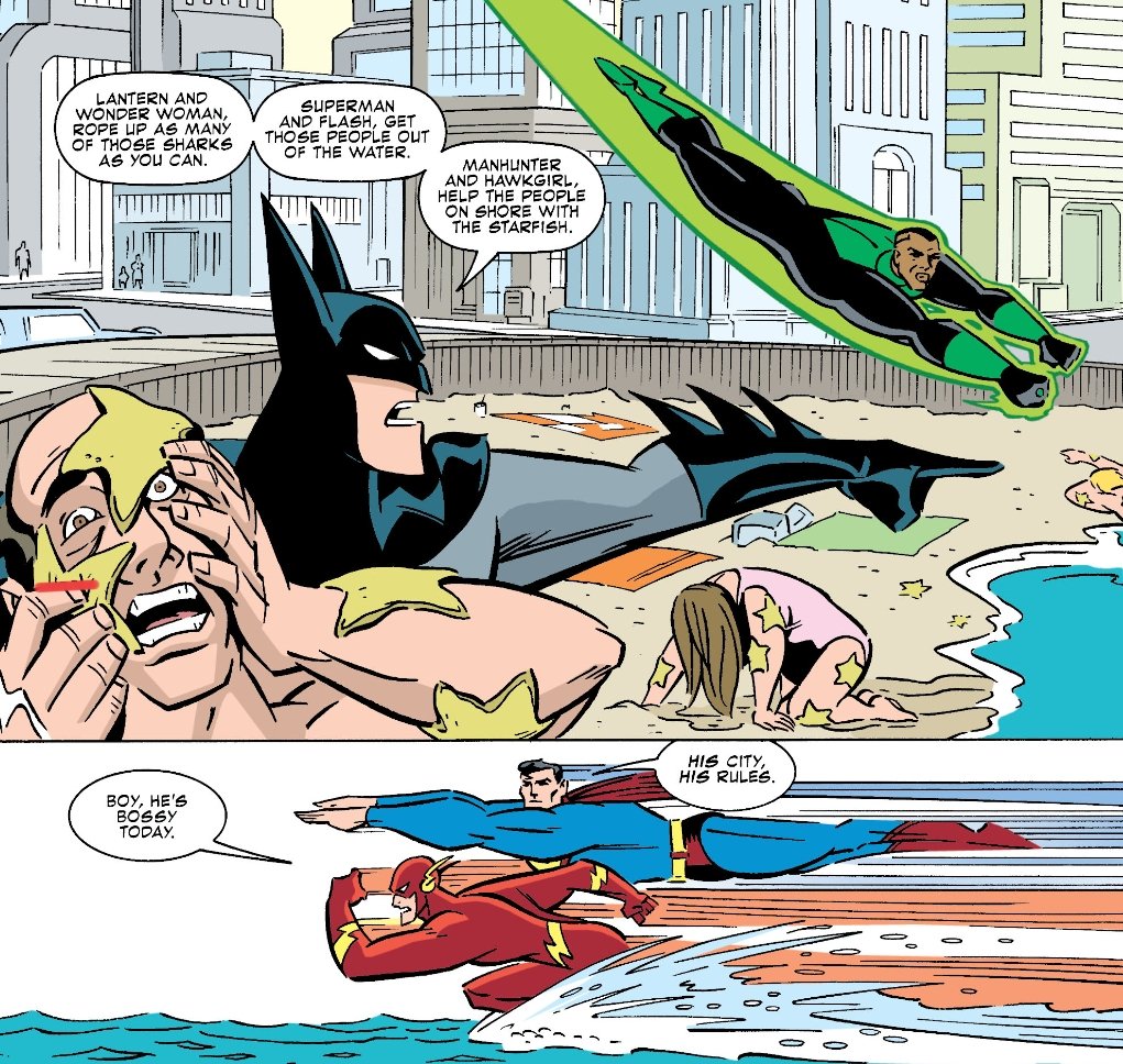 LoseYourself02's tweet image. LMAO 😭💔🥀
Big blue not giving up his boyfriend...
#SuperBat #JusticeLeague #DCAU
Source: Justice League Adventures #14 "An Angry Tide"
(DCAU Justice League)