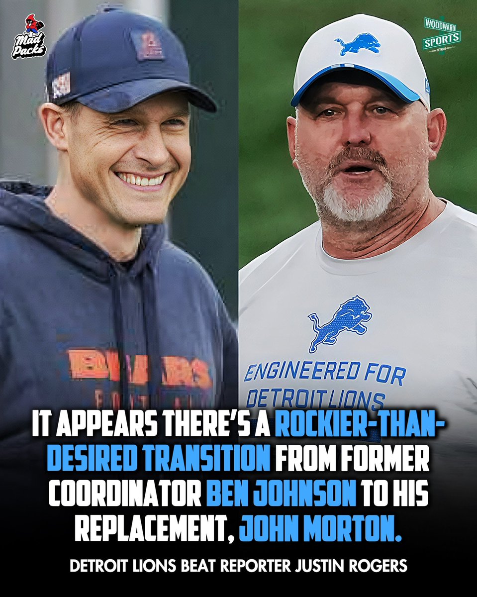 woodwardsports's tweet image. It hasn’t been easy for the Detroit Lions Offense without Ben Johnson 😬