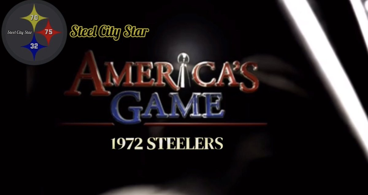 Tomorrow night (Thursday), I’ll post my latest long-form video….

America’s Game: 1972 Steelers

It’s 19-minutes long and features 5 minutes of unused footage that was originally taped for the 1974 Steelers America’s Game episode.

The rest is made up of a few minutes from 1974