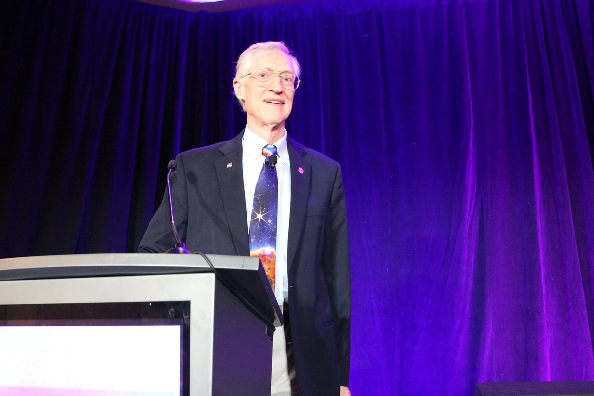#AAPTSM25: Chesapeake Section Public Lecture with Nobel Prize Laureate Dr. John Mather from NASA.  Dr. Mather led the science teams for the Cosmic Background Explorer satellite and for the James Webb Space Telescope. #AAPTConference #AAPTMeeting