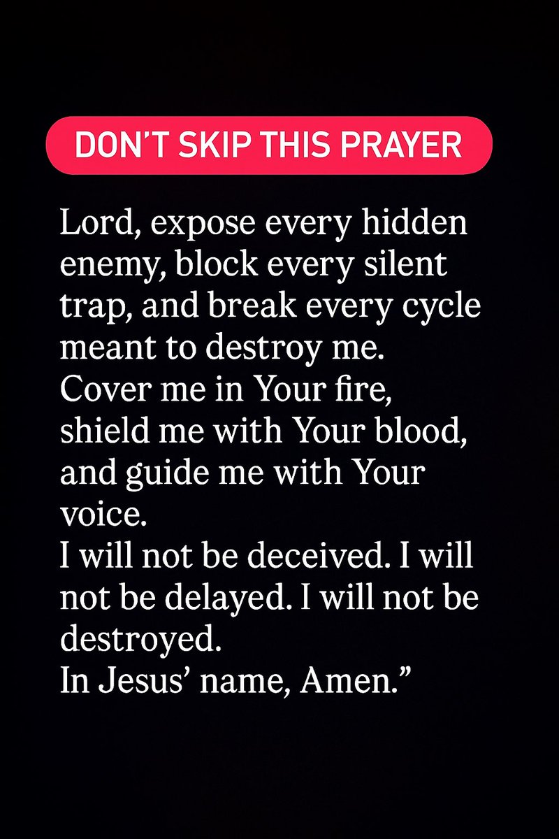 Holy__Bible1's tweet image. Don’t Skip This Prayer
