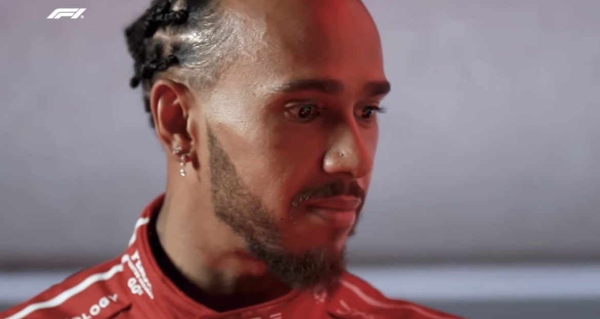 lewis looks like a wistful ex lover