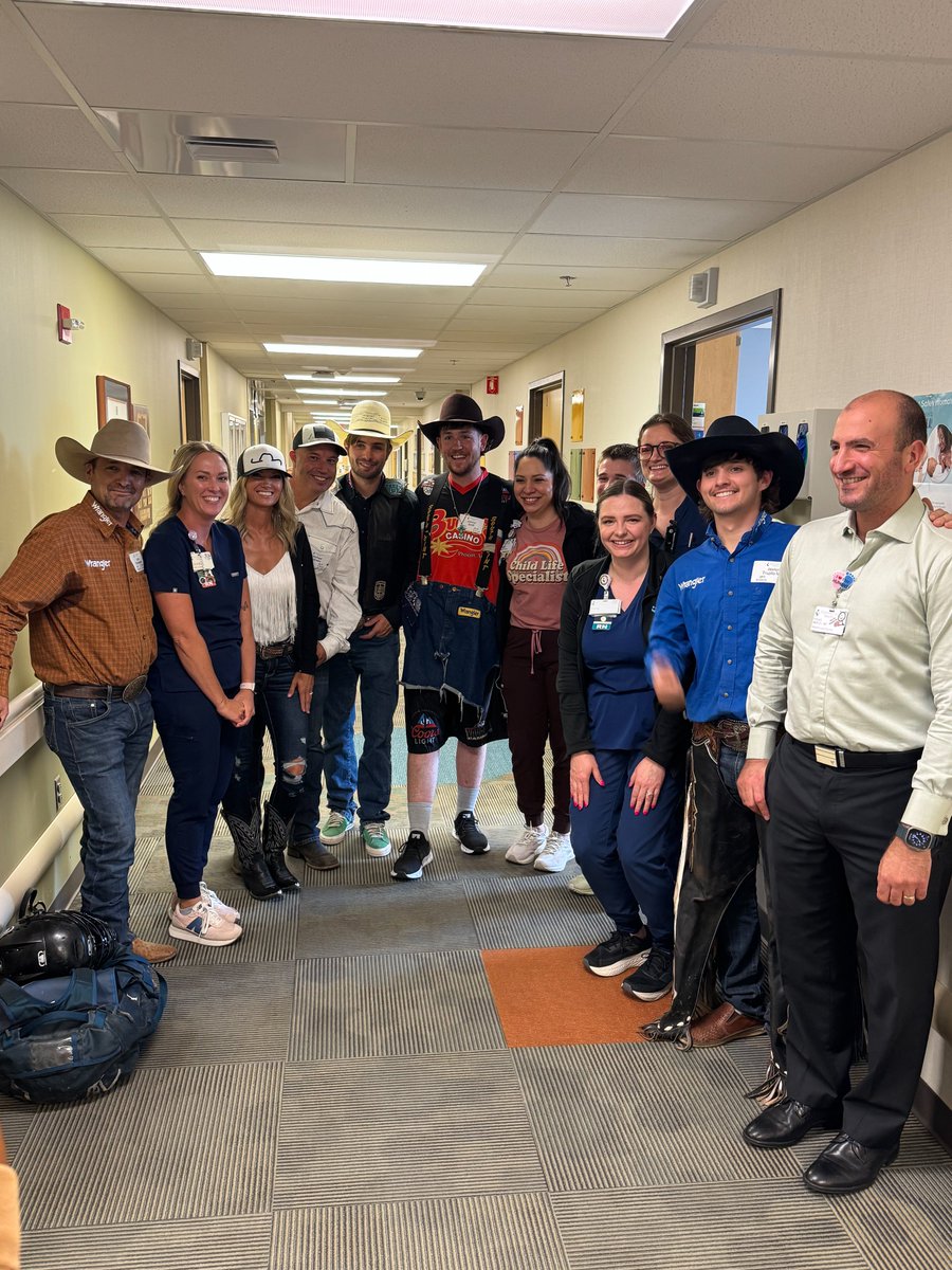 Stormont Vail Events Center (@stormontvailec) on Twitter photo Highlight of July 🌟
Connecting with the kids at <a href="/StormontVail/">Stormont Vail Health</a>
pediatric unit was the highlight of the month.
We traded bull ropes for high-fives and autographs,
and saw firsthand the incredible courage of these
young heroes. Their smiles were the biggest win of all. 🙂 Highlight of July 🌟
Connecting with the kids at <a href="/StormontVail/">Stormont Vail Health</a>
pediatric unit was the highlight of the month.
We traded bull ropes for high-fives and autographs,
and saw firsthand the incredible courage of these
young heroes. Their smiles were the biggest win of all. 🙂