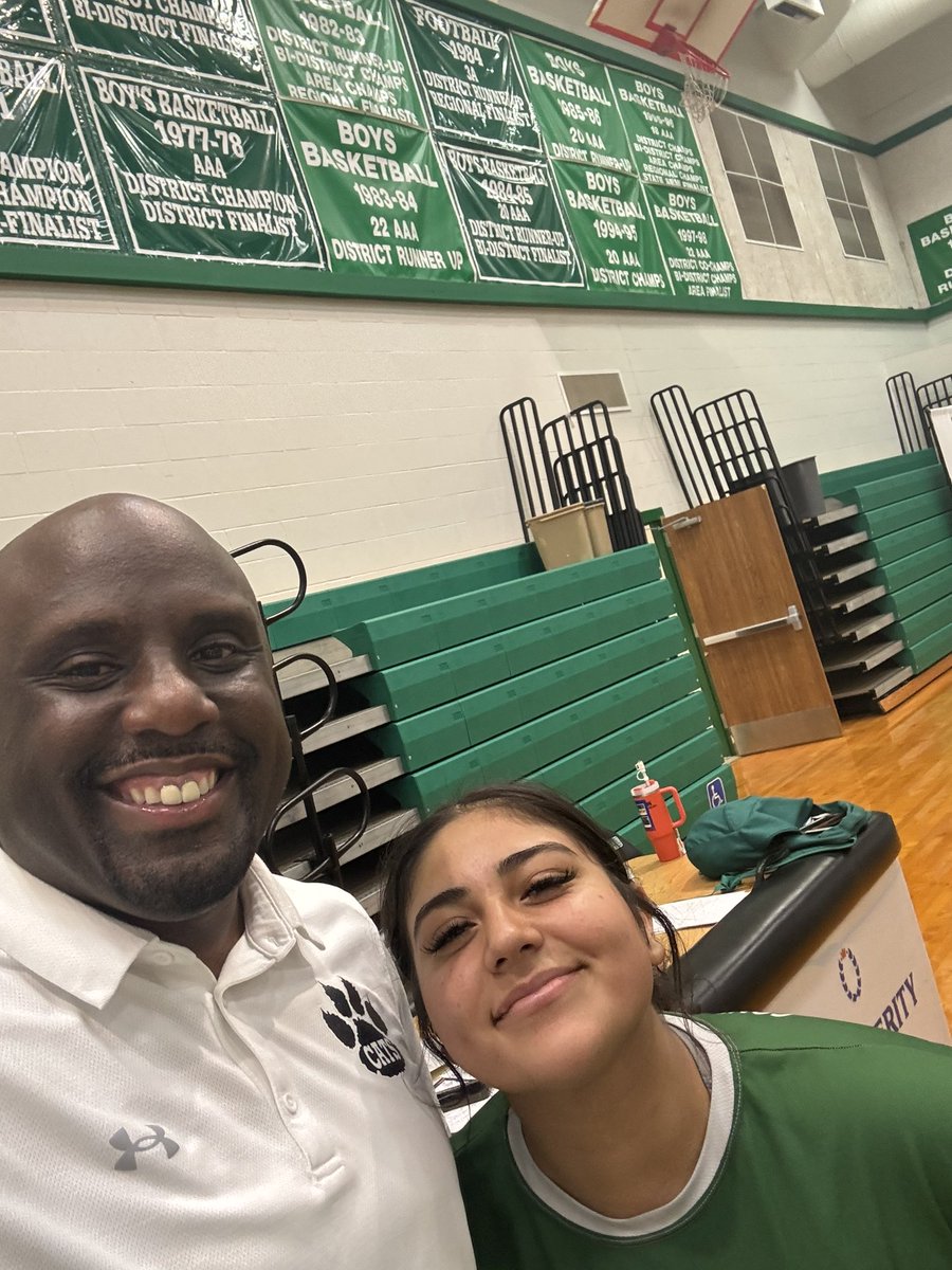 Stopped by Vball practice, and the first thing Mya wanted to know is if the Bobcat Superintendent Advisory Council meetings were set for the year. She is just another one of our amazing <a href="/HempsteadISD/">Hempstead ISD</a> students! #HigherHeights #BBold