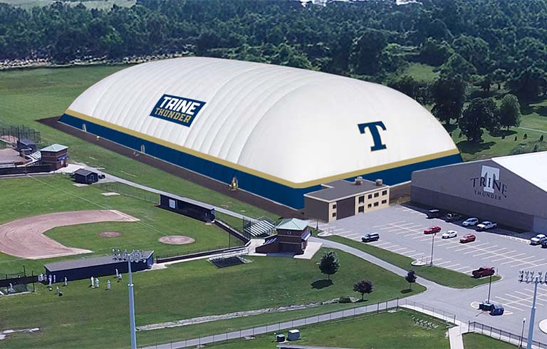 Big things are on the horizon for Trine Athletics.⚡A brand-new 92,000 square foot indoor facility is coming to campus, giving our students and athletes year-round space to train, compete, and connect. 💪

Full story ➡️ trine.link/dome
