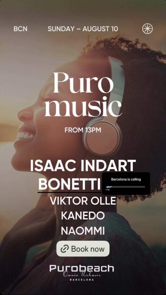 __Bonetti's tweet photo. ✈️This Sunday I will be playing for the first time at #PurobeachBarcelona in a #PuroMusic event sharing desk w/ #isaacindart, @viktorolle, #kanedo and #naommi.

😊See u in Barcelona! https://t.co/ua71S9kLRm