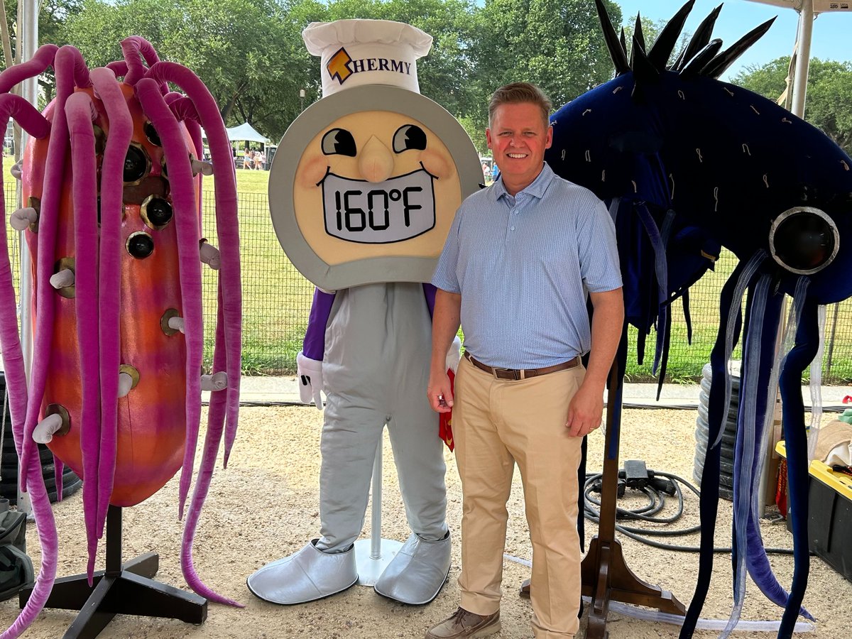 USDA Food Safety & Inspection Service (@usdafoodsafety) on Twitter photo We're ready to greet you for another exciting day at the Great American Farmers Market! Come say hello to Thermy and the Germies!
📍Find us at booth 48 
🎡 Spin the Trivia Wheel
🎁 Win a prize!
 usda.gov/gafm #America250 #FarmersMarketWeek We're ready to greet you for another exciting day at the Great American Farmers Market! Come say hello to Thermy and the Germies!
📍Find us at booth 48 
🎡 Spin the Trivia Wheel
🎁 Win a prize!
 usda.gov/gafm #America250 #FarmersMarketWeek