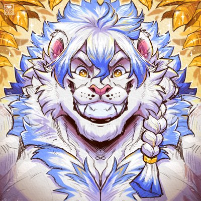 Beeg Divine Liom Smile :3 🦁

Look at this beautiful wonderful headshot made by <a href="/LeafLion_/">Ginkko</a> 

Haru is looking super wonderful, I adore, Thamkies so much Ginkko Buddy :3 💖💖
#NewProfilePic