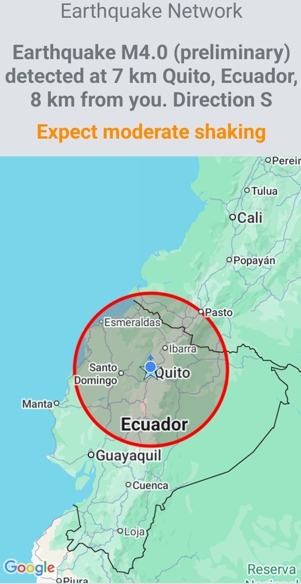 ⚛️Philly Proton (@phillyphoton) on Twitter photo #Temblor #Quito preliminarmente magnitud aproximada M4.0 segun <a href="/SismoDetector/">Earthquake Network</a> (magnitud inferida por red celular, varia considerablemente de la de red de sismografos pero es un buen indicador temprano) #Temblor #Quito preliminarmente magnitud aproximada M4.0 segun <a href="/SismoDetector/">Earthquake Network</a> (magnitud inferida por red celular, varia considerablemente de la de red de sismografos pero es un buen indicador temprano)
