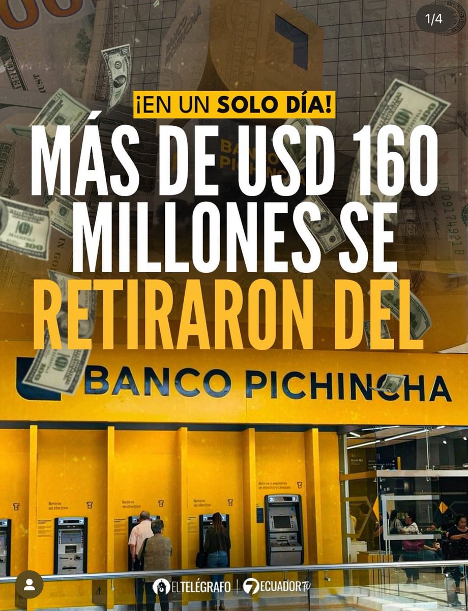 Si en un día, el Banco paga aproximadamente 58 millones y no funciona por 3 días, lo retirado en un día (160 millones) NO obedece a un pánico financiero sino al acumulado que la gente no pudo retirar o pagar durante 3 días….

Pero ni para algo tan obvio les da la cabeza.

Y ese