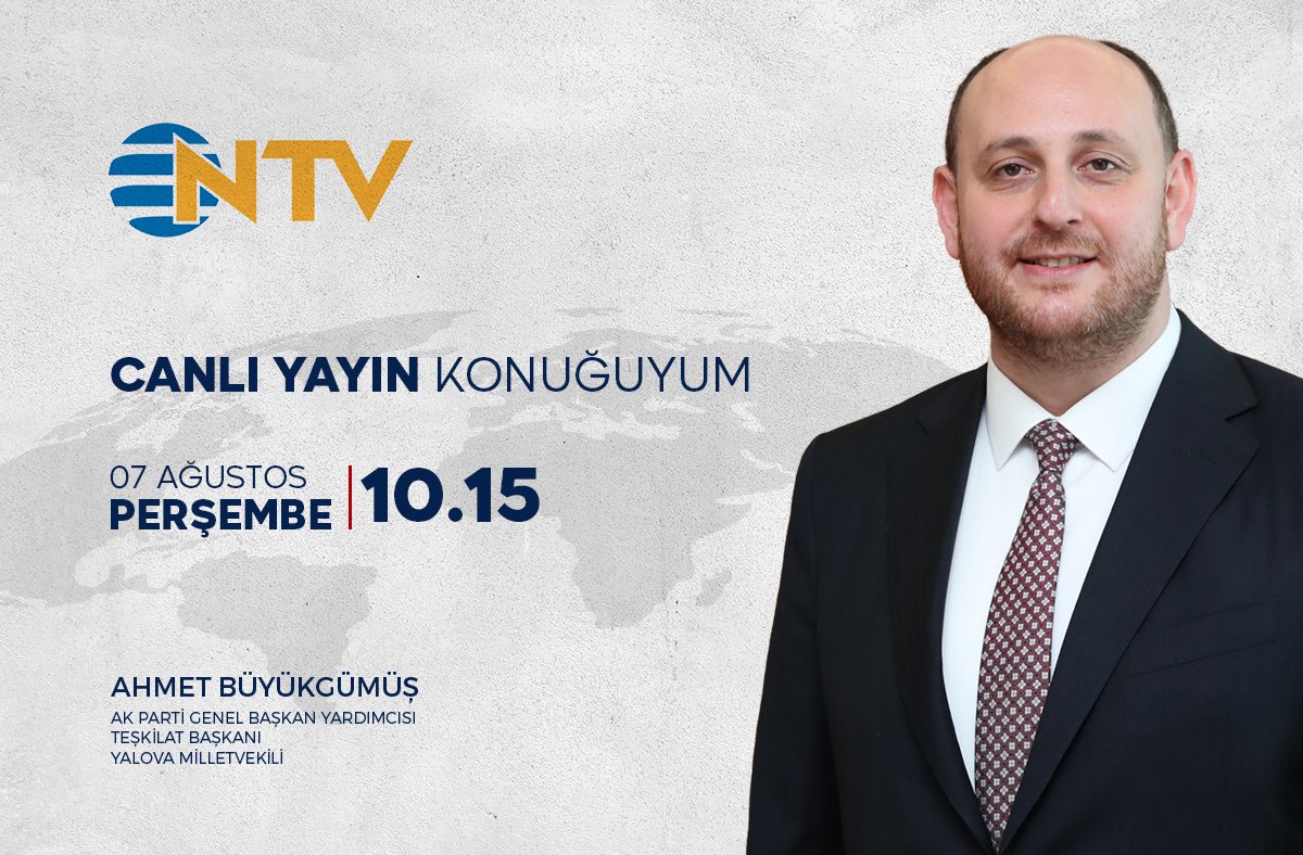 Yarın saat 10.15’te NTV’de canlı yayın konuğuyum. Görüşmek dileğiyle…