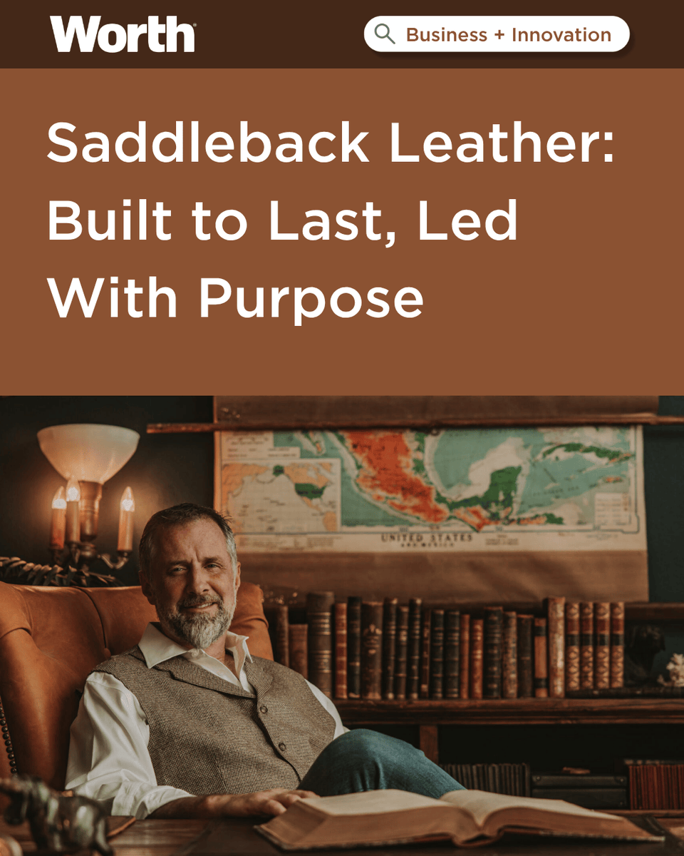 Dave Munson, CEO of <a href="/saddlebackbags/">Saddleback Leather</a>, is building a family-first, faith-fueled business rooted in craft, community, and lasting impact.

Read the full interview:
hubs.la/Q03BFfKR0

#Business #Innovation #Worth #SaddlebackLeather #DaveMunson