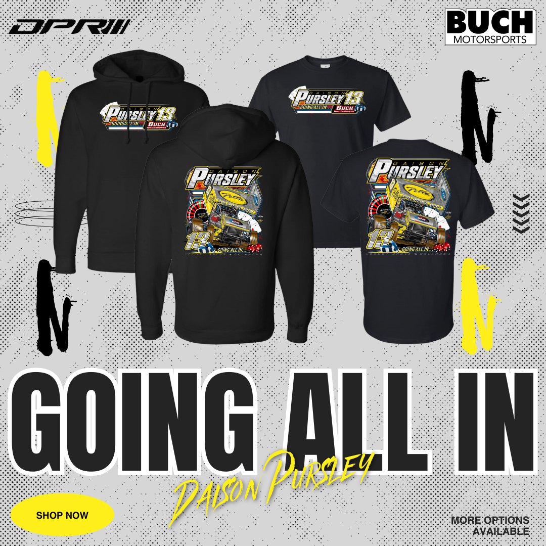 🛍 A BIG weekend of racing starts tomorrow, and that makes it the perfect time to order your <a href="/DaisonPursley/">Daison Pursley</a> gear!

SHOP NOW >> bit.ly/4hAKshv