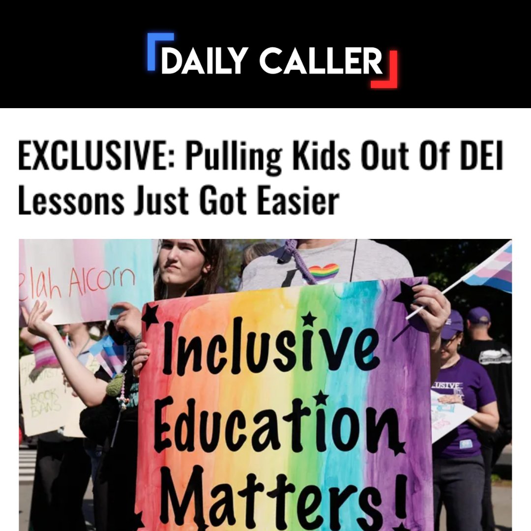 “Parents, not government officials, have the fundamental right to direct the upbringing and education of their children, and that principle must be upheld in every school.” - <a href="/CoryJBrewer/">Cory Brewer</a>

dailycaller.com/2025/08/04/exc…