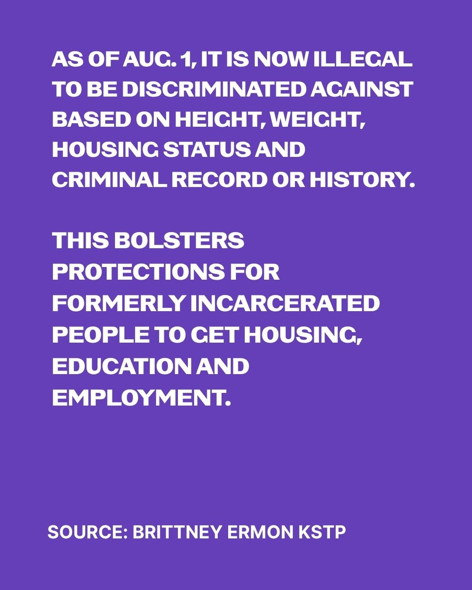 BlackVisionsMN's tweet photo. The Minneapolis City Council just passed an ordinance that strengthens protections against discrimination.
This is a big win for many in our community; especially our formerly incarcerated residents.
#BlackVisions #PolicyForThePeople #ReentryJustice https://t.co/sECpNX49AQ