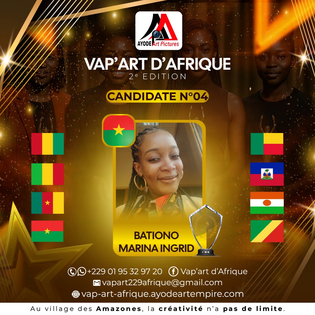 PerpetueKassa's tweet photo. BATIONO Marina Ingrid, photographe et communicante burkinabè, allie sensibilité documentaire et poésie visuelle.
Diplômée en communication pour le développement, elle a travaillé avec des ONG comme Action contre la Faim, documentant résilience, lien social et place des femmes. https://t.co/NLGsgI2eL8