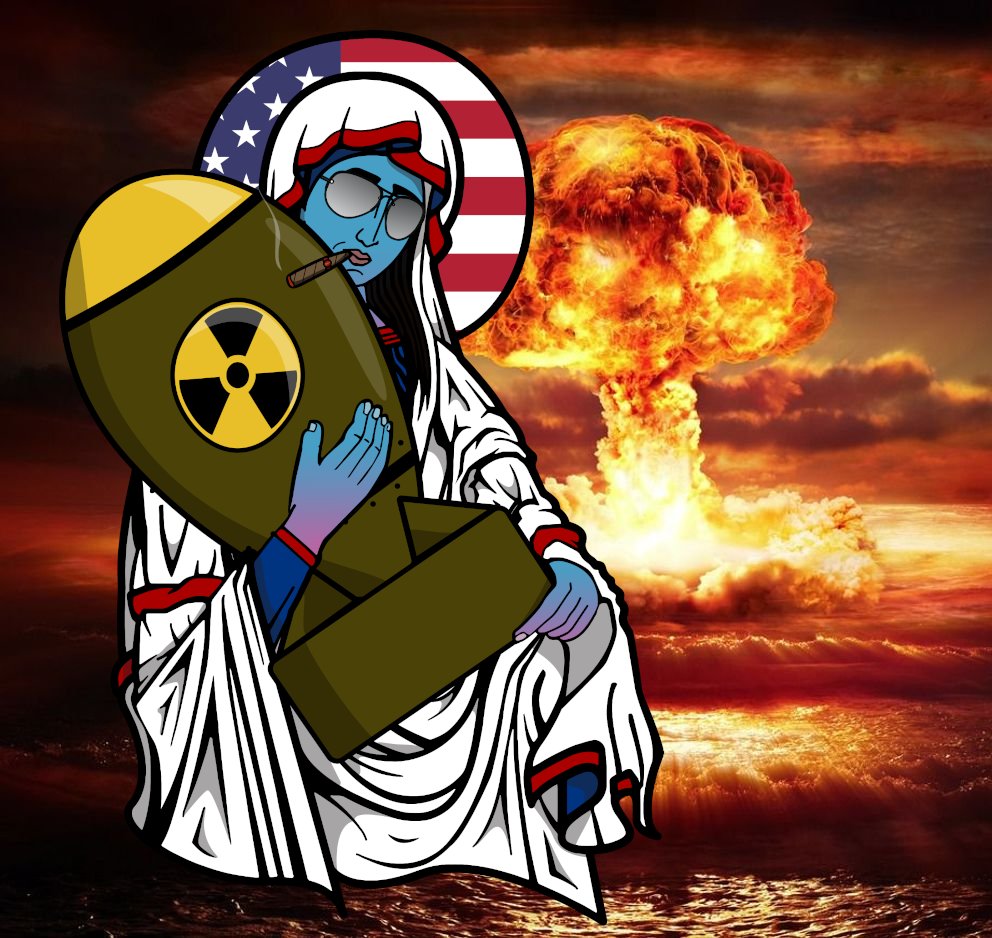 Schmaint of the Day #1 (Because if it was anyone else first I'd never hear the end of it from <a href="/OG_crookedwest/">💰❌💤 OG ❤️🎉</a>)  

Saint Fissia of Los Alamos

"Now I am become Death, destroyer of worlds"