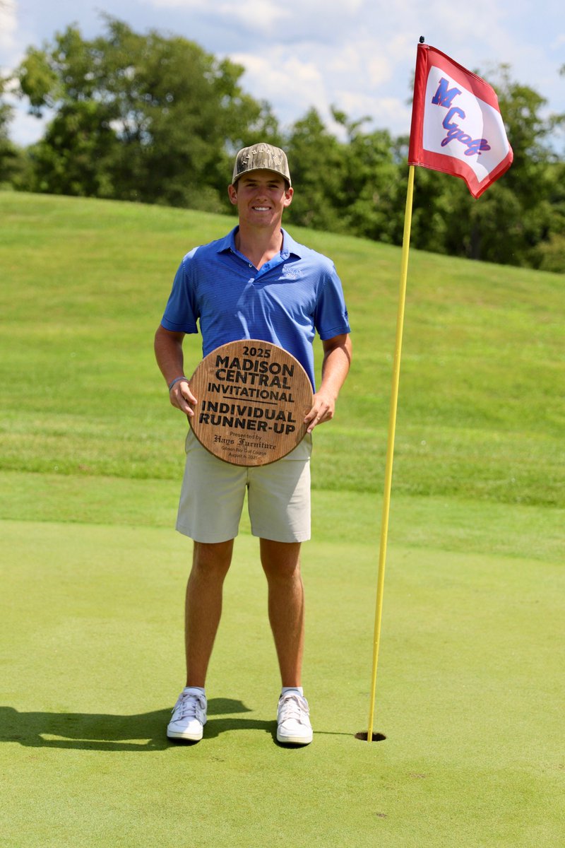 HIGH SCHOOL BOYS GOLF 
Madison Central (-11, 277) takes title at MCHS Invitational on Wednesday at Gibson Bay

Indians beat out St. Xavier (279) by two strokes

Central'sSeth Barker shots -8, 64, ties for individual title with St. Xavier's Brody Alexander (Alexander wins in PO)
