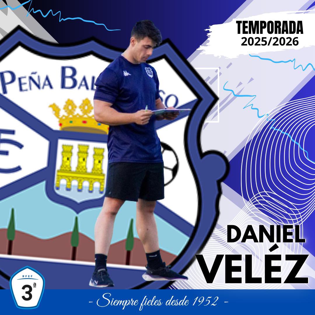 PEÑA BALSAMAISO C.F. (@balsamaiso) on Twitter photo 𝟑ª 𝐑𝐅𝐄𝐅
𝑇𝐸𝑀𝑃𝑂𝑅𝐴𝐷𝐴 2025 / 2026
✍🏻 Daniel Veléz será el encargado de la preparación física de nuestro primer equipo.
¡Un placer tenerte con nosotros!
<a href="/BALSAMAISO/">PEÑA BALSAMAISO C.F.</a> 𝟑ª 𝐑𝐅𝐄𝐅
𝑇𝐸𝑀𝑃𝑂𝑅𝐴𝐷𝐴 2025 / 2026
✍🏻 Daniel Veléz será el encargado de la preparación física de nuestro primer equipo.
¡Un placer tenerte con nosotros!
<a href="/BALSAMAISO/">PEÑA BALSAMAISO C.F.</a>