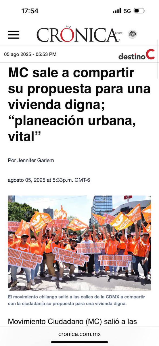 Desde Movimiento Ciudadano CDMX salimos a las calles porque la crisis de vivienda no se resuelve desde el escritorio.

La gente necesita propuestas, no promesas.
Por eso impulsamos vivienda digna, accesible y bien ubicada.
Esto va en serio.