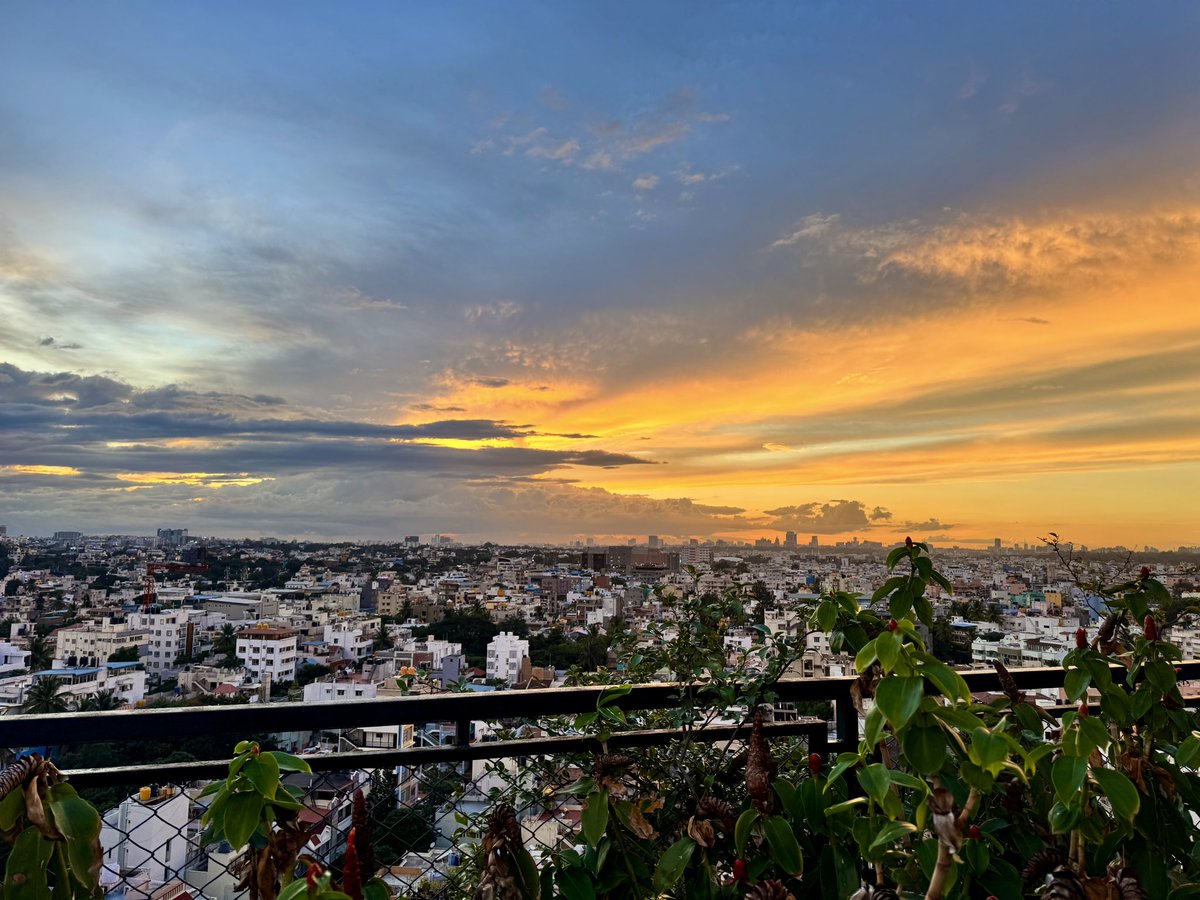 Witnessed the Best Bangalore sunset today! ♥️♥️