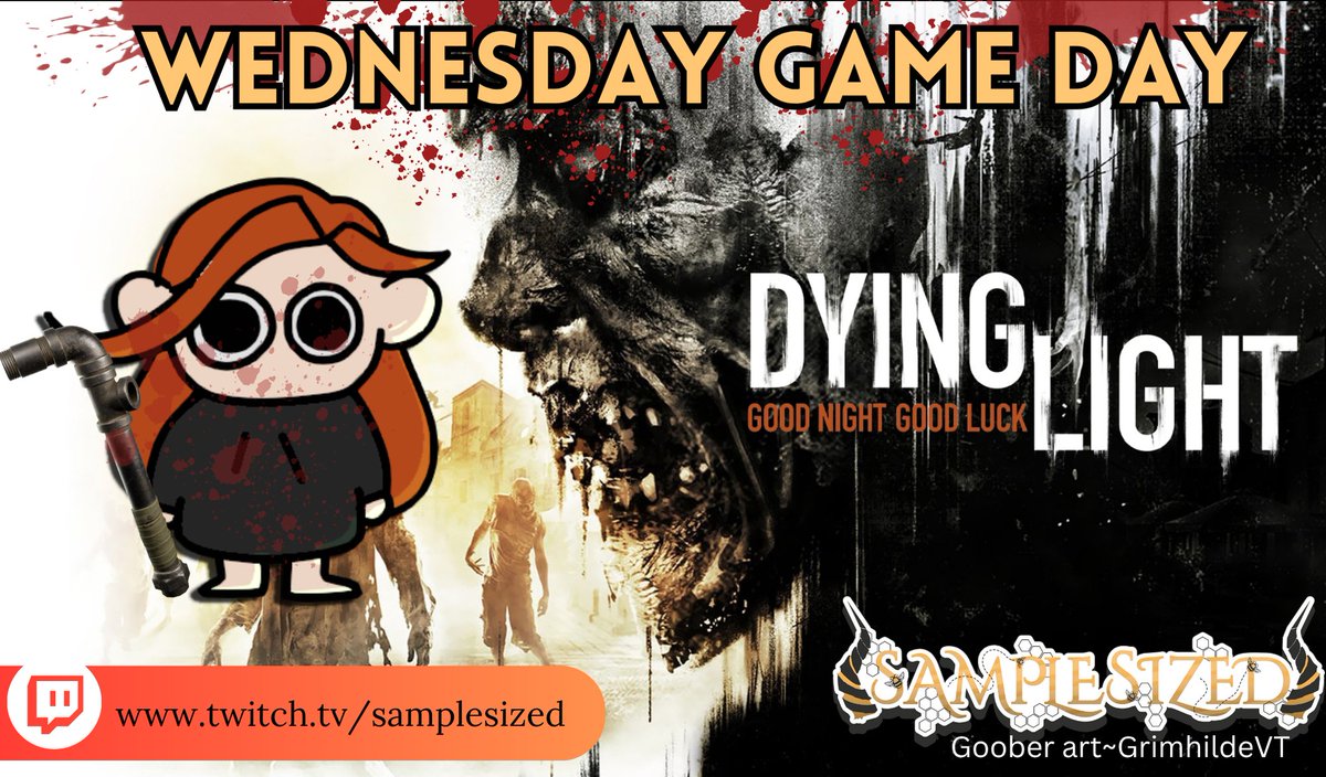 SamplesizedA's tweet image. Today it begins. Catch me later today and future Wednesdays for Game Day. 
We start with Dying Light!
#twitchstreaming #dyinglight #gaming #vtuber #pngtuber