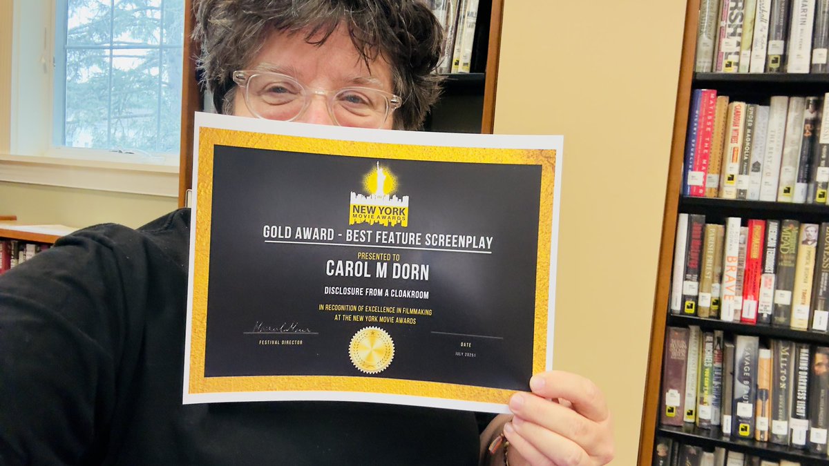 Can’t figure out how to upload this to my review but ty #NewYorkMovieAwards I’m so excited to see my script come of the page and onto the screen! #filmmakerslife #directorslife #ilovefilmfestivals 🥰🥰🥰🎞️