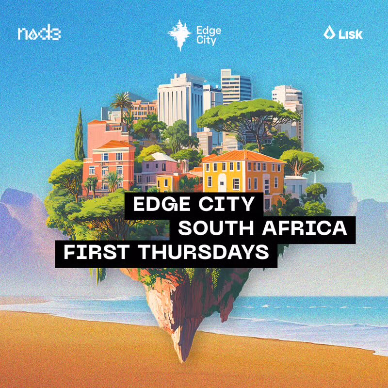 Edge City (@joinedgecity) on Twitter photo Cape Town friends: Join us tomorrow (Aug 7 @ 6pm GMT+2) for a relaxed social at <a href="/LiskAfrica/">Lisk Africa</a>โs workspace.
After our trip in April, we're deepening ties with this city.
Swing by for a drink and connect with builders & innovators working across tech, science & art
Event link โฌ๏ธ Cape Town friends: Join us tomorrow (Aug 7 @ 6pm GMT+2) for a relaxed social at <a href="/LiskAfrica/">Lisk Africa</a>โs workspace.
After our trip in April, we're deepening ties with this city.
Swing by for a drink and connect with builders & innovators working across tech, science & art
Event link โฌ๏ธ