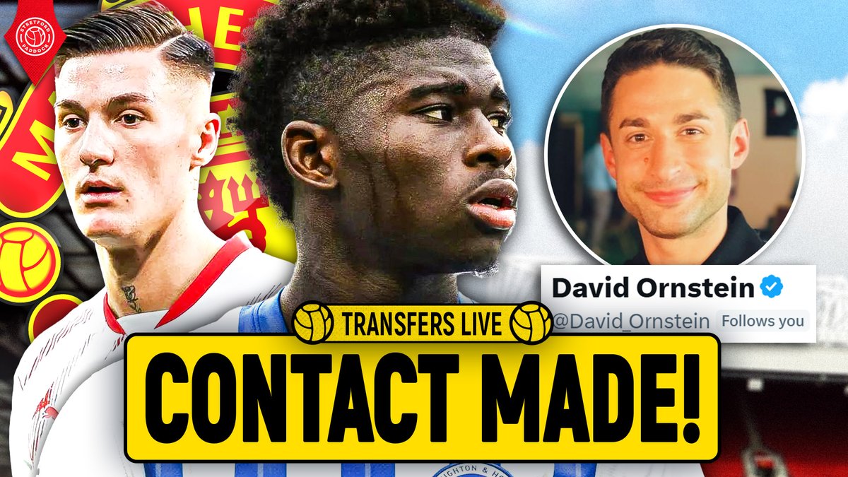 🚨🇨🇲 #MUFC Baleba approach made! Sesko done soon?!

Join <a href="/JayMotty/">Jay Motty</a> and <a href="/JoeSmith93/">Joe Smith</a> for Transfers Live! 🔴⚠️

🔗 youtube.com/live/bmRQdQGad…