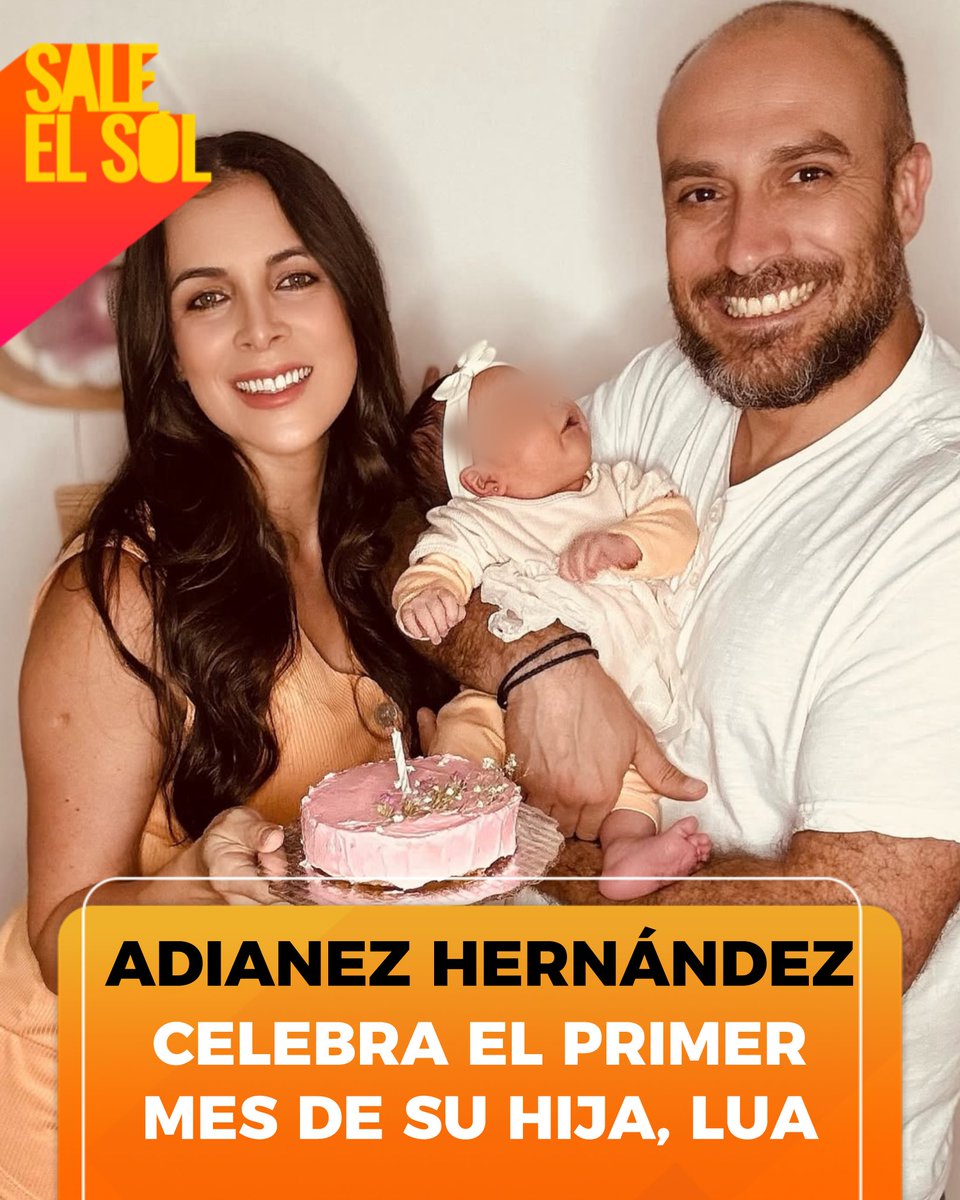 saleelsoltv's tweet image. ¡Con estas tiernas fotografías, #AdianezHernández y #AugustoBravo celebran el primer mes de su hija, #Lua! 👶🥳🎈☀️📺 #SaleElSol