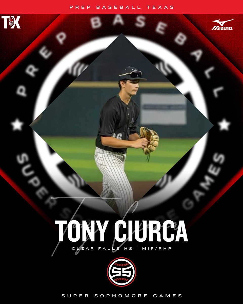 Prep Baseball Texas (@prepbaseball_tx) on Twitter photo #TXLASSG25: 𝗜𝗡𝗩𝗜𝗧𝗘 𝗔𝗖𝗖𝗘𝗣𝗧𝗘𝗗 🎟️
‘28 Tony Ciurca (Clear Falls HS | <a href="/tonyciurca23/">Tony Ciurca</a>) is headed to the 𝐓𝐗/𝐋𝐀 𝐒𝐮𝐩𝐞𝐫 𝐒𝐨𝐩𝐡𝐨𝐦𝐨𝐫𝐞 𝐆𝐚𝐦𝐞𝐬 at <a href="/AggieBaseball/">Texas A&M Baseball</a> on August 9-10th. <a href="/prepbaseball/">Prep Baseball</a>
<a href="/PBRGreen_/">Ben Green</a> | <a href="/MSemlerPBR/">Max Semler</a> #TXLASSG25: 𝗜𝗡𝗩𝗜𝗧𝗘 𝗔𝗖𝗖𝗘𝗣𝗧𝗘𝗗 🎟️
‘28 Tony Ciurca (Clear Falls HS | <a href="/tonyciurca23/">Tony Ciurca</a>) is headed to the 𝐓𝐗/𝐋𝐀 𝐒𝐮𝐩𝐞𝐫 𝐒𝐨𝐩𝐡𝐨𝐦𝐨𝐫𝐞 𝐆𝐚𝐦𝐞𝐬 at <a href="/AggieBaseball/">Texas A&M Baseball</a> on August 9-10th. <a href="/prepbaseball/">Prep Baseball</a>
<a href="/PBRGreen_/">Ben Green</a> | <a href="/MSemlerPBR/">Max Semler</a>