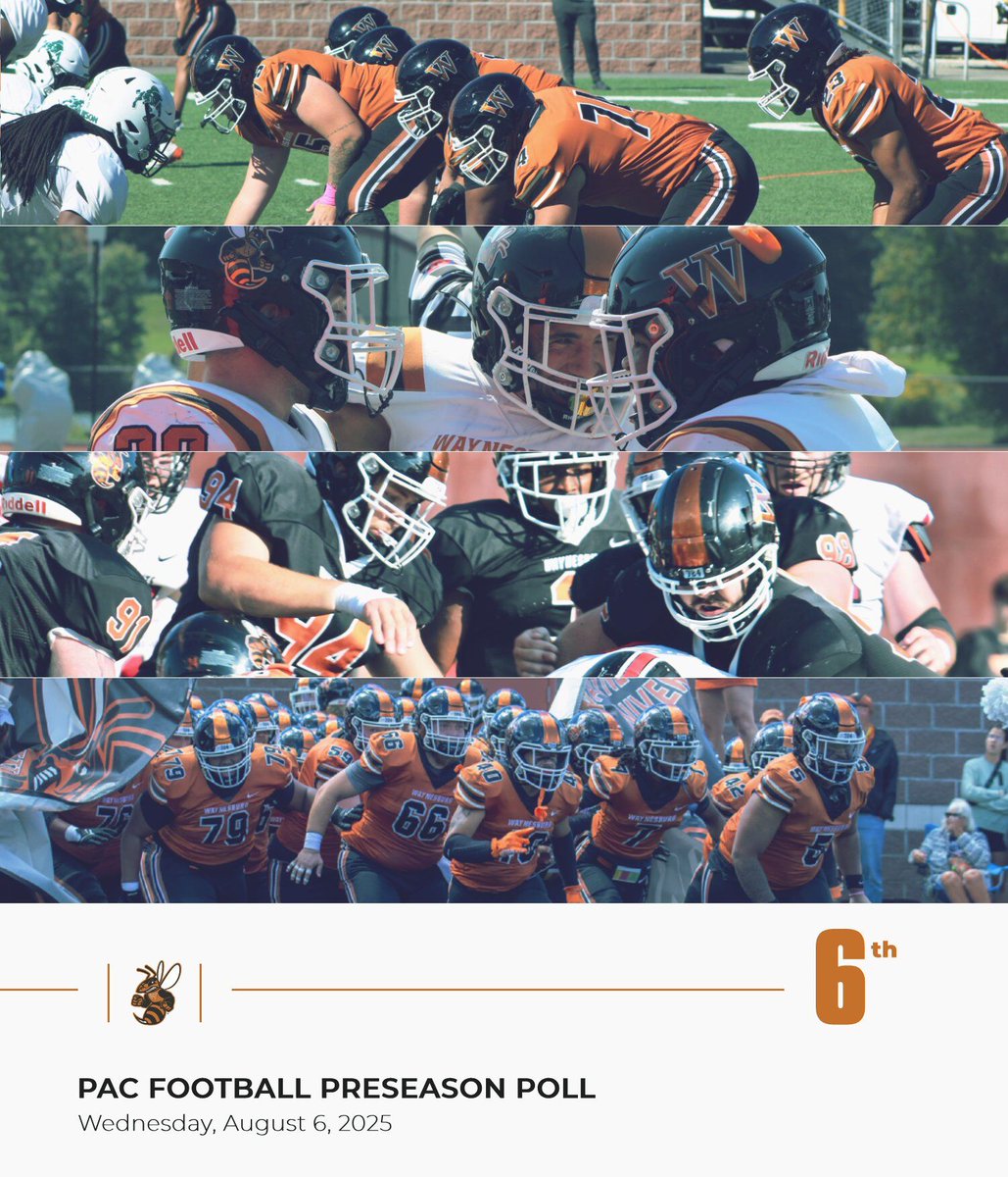 Waynesburg Athletics (@wujackets) on Twitter photo 𝗣𝗔𝗖 𝗣𝗥𝗘𝗦𝗘𝗔𝗦𝗢𝗡 𝗣𝗢𝗟𝗟🏈
<a href="/Waynesburg_FTBL/">Waynesburg Football</a> checks in at No. 6 in the <a href="/PAC_Athletics/">Presidents’ Athletic Conference</a> Preseason Poll! #JacketUp
waynesburgsports.com/news/2025/8/6/… 𝗣𝗔𝗖 𝗣𝗥𝗘𝗦𝗘𝗔𝗦𝗢𝗡 𝗣𝗢𝗟𝗟🏈
<a href="/Waynesburg_FTBL/">Waynesburg Football</a> checks in at No. 6 in the <a href="/PAC_Athletics/">Presidents’ Athletic Conference</a> Preseason Poll! #JacketUp
waynesburgsports.com/news/2025/8/6/…