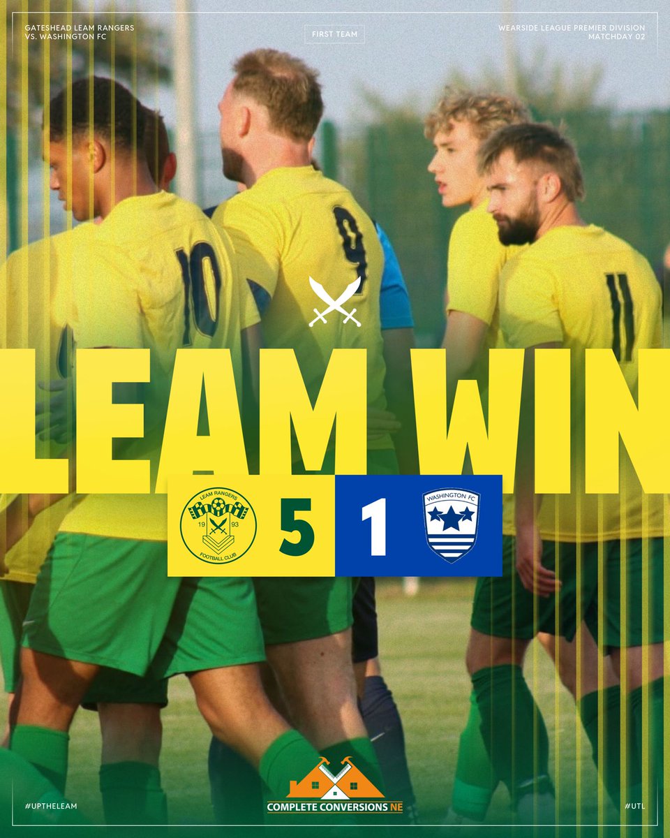 LeamRangers's tweet image. FT: Leam 5 - 1 Washington
That’s more like it. Excellent second half performance.

⚽️⚽️ Liam Dixon
⚽️ Jordan Stephenson
⚽️ Thomas Huddart
⚽️ Jonny Hirst

📸 Charlie Eaton | #UpTheLeam #UTL 🔰