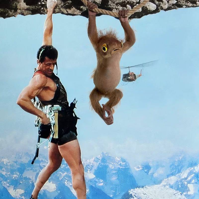 Guts769161's tweet photo. The monkey do be swinging upwards https://t.co/MjkuNokt9w