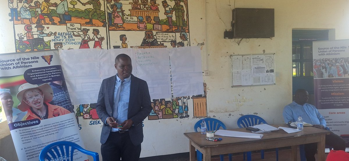 Today in Buyende, #SNUPA &amp; the District Health Department trained persons with #albinism on HIV/AIDS &amp; Sexual Reproductive Health to boost inclusion &amp; awareness.

Thanks to <a href="/DhfUganda/">DHF Uganda</a> for the support!

#SRHR #InclusionMatters #HIVAIDSAwareness
