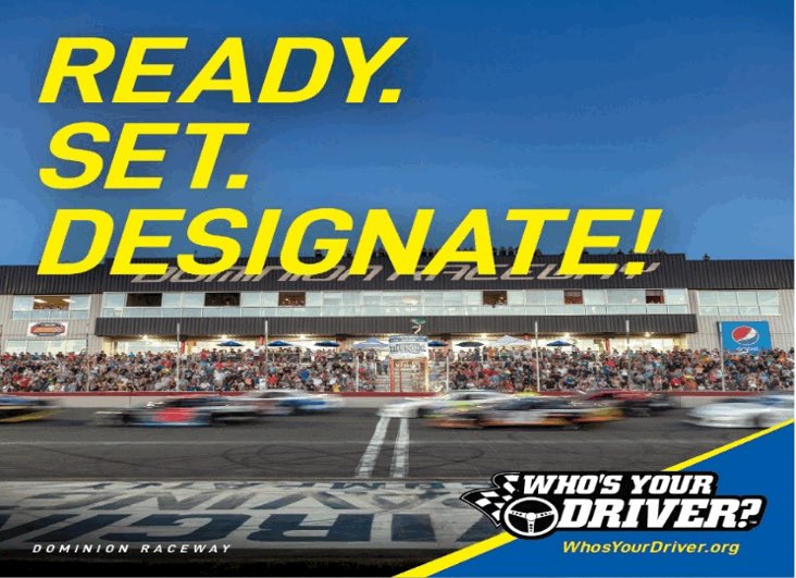 WhosYourDriver.org (@_whosyourdriver) on Twitter photo It’s almost time! 🏁 SATURDAY, AUGUST 9 — Green flag drops at 7 for Davenport Energy Race Night at @dominionraceway!
Fast cars will be flying, but smart choices keep us winning — on and off the track.
If you’re celebrating, leave the driving to someone sober.
No buzz is worth It’s almost time! 🏁 SATURDAY, AUGUST 9 — Green flag drops at 7 for Davenport Energy Race Night at @dominionraceway!
Fast cars will be flying, but smart choices keep us winning — on and off the track.
If you’re celebrating, leave the driving to someone sober.
No buzz is worth