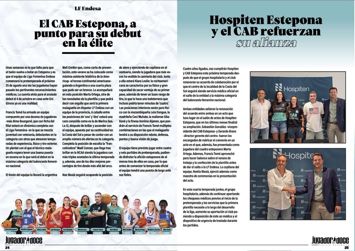Es agosto y eso significa nuevo ejemplar de <a href="/RJugadorDoce/">Revista Jugador Doce</a> 

Amplia entrevista con <a href="/francistome/">Francis Tomé</a> y renovación del acuerdo con <a href="/hospiten/">Hospiten</a>, pero también anda por ahí <a href="/Gonzalobressan1/">Gonzalo Bressan</a> -siempre uno de los nuestros- y la sección de nutrición de <a href="/Noeliamasia/">Noelia Masiá</a> 

👀👇
jugadordoce.es/revista-jugado…