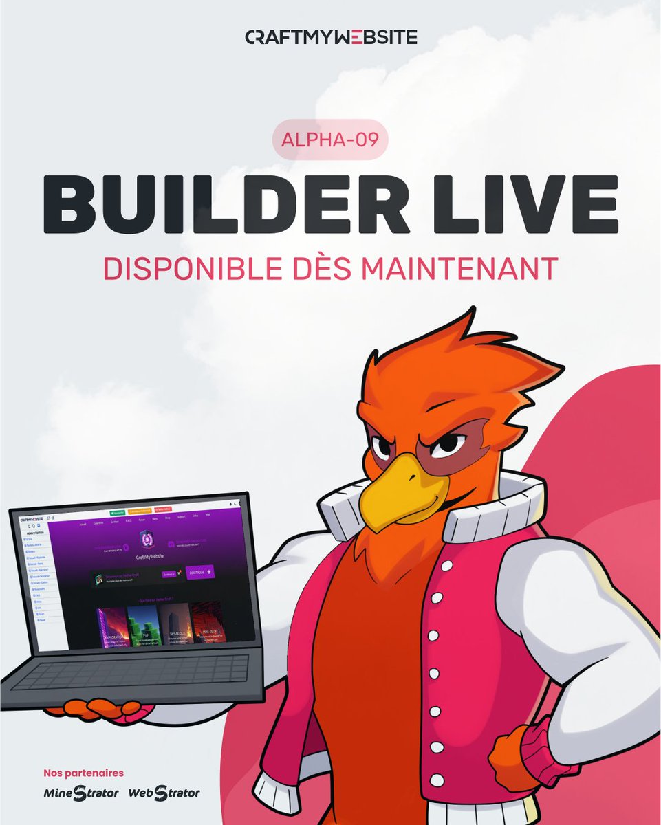📢 La version Alpha - 09 est disponible ! 

le Builder Live débarque pour te permettre d’éditer ton site en direct, visuellement, sans recharger la page.

Découvre les autres nouveautés 👇
craftmywebsite.fr/download