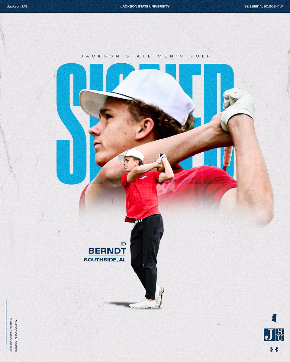 thee_coachrob's tweet image. Tiger Nation, let’s welcome JD Berndt to Thee Jackson State University Men’s Golf Team‼️

#TheeFormula ⛳️
#TheeStandard