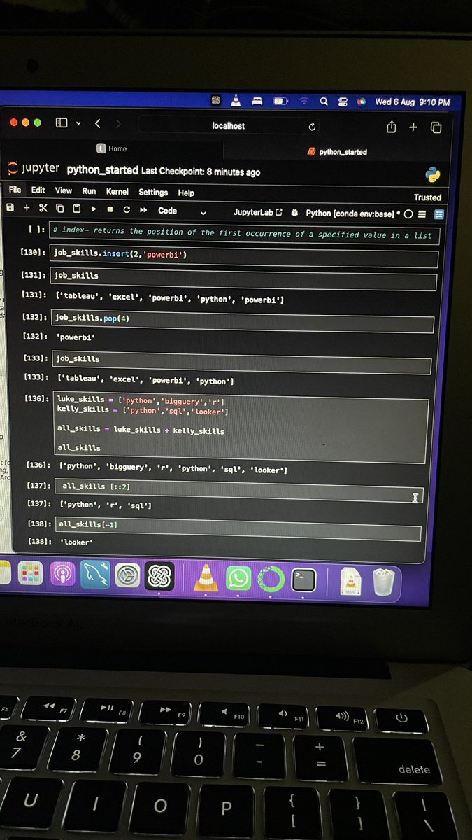 EzekulieJ's tweet image. DAY 45/60 LEARNING DATA ANALYSIS & LANDING A JOB.
PYTHON PHASE
LIST- is an ordered, mutable (changeable) collection of items. Lists can contain elements of any data type, including numbers, strings, and even other lists.
#python
#60daysoflearningdataanalysis