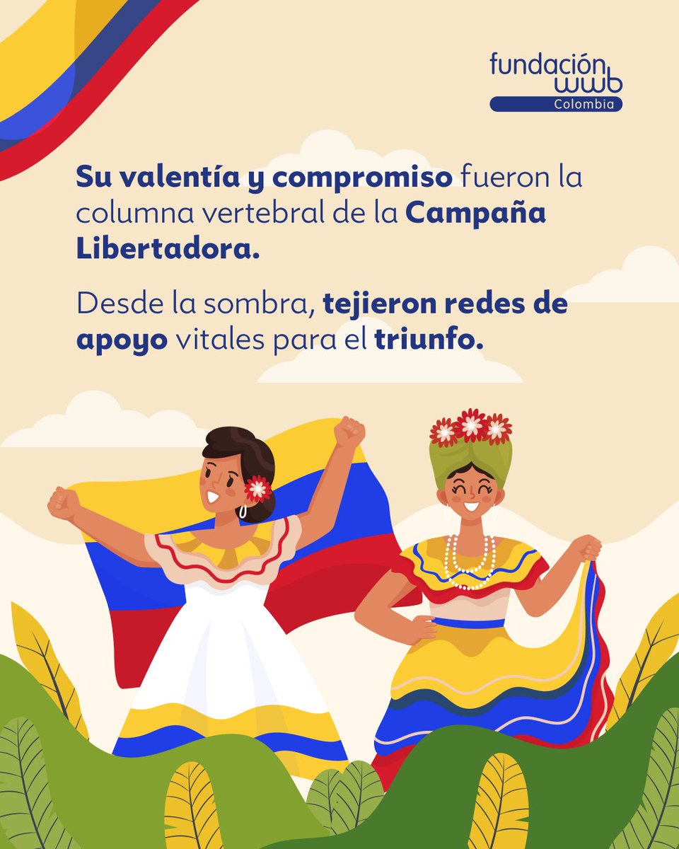 Hoy conmemoramos la Batalla de Boyacá resaltando el papel que jugaron las mujeres en esta lucha, un hito en la historia que marcó el camino hacia la libertad e independencia de nuestro país.

¡Su legado de liderazgo, valentía y resiliencia sigue inspirándonos hoy para construir